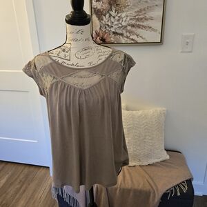 Women's American Eagle Outfitters Lace Detail Top